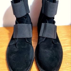 DONALD PLINER noraa black suede zip boots women's size 7